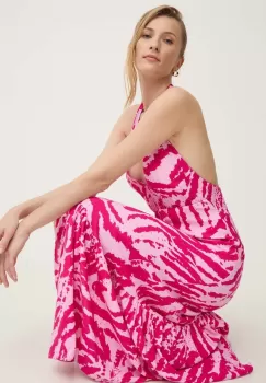 Answear Lab rochie culoarea roz, maxi, evazati imagine