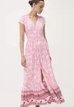 Answear Lab rochie culoarea roz, maxi, evazati imagine