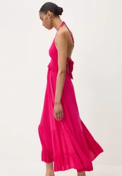 Answear Lab rochie culoarea roz, maxi, evazati imagine