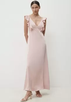 Answear Lab rochie culoarea roz, maxi, evazati imagine