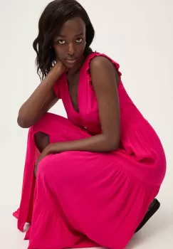 Answear Lab rochie culoarea roz, maxi, evazati imagine