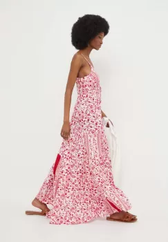 Answear Lab rochie culoarea roz, maxi, evazati imagine