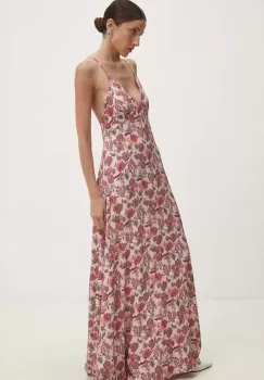 Answear Lab rochie culoarea roz, maxi, evazati imagine