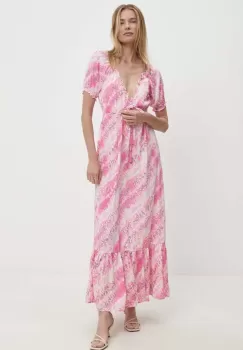 Answear Lab rochie culoarea roz, maxi, evazati imagine