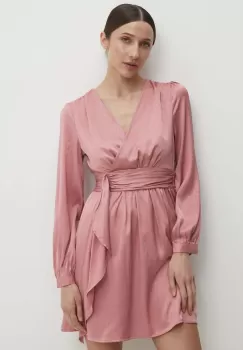 Answear Lab rochie culoarea roz, mini, evazati imagine