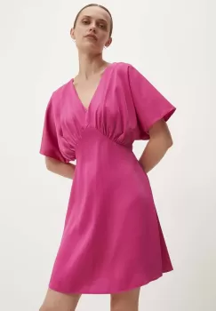 Answear Lab rochie culoarea roz, mini, evazati imagine