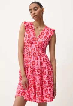 Answear Lab rochie culoarea roz, mini, evazati imagine