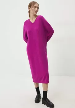 Answear Lab rochie culoarea roz, mini, oversize imagine