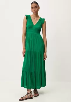 Answear Lab rochie culoarea verde, maxi, evazati imagine