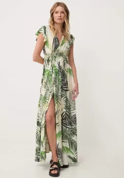 Answear Lab rochie culoarea verde, maxi, evazati imagine