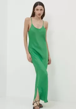 Answear Lab rochie culoarea verde, maxi, evazati imagine