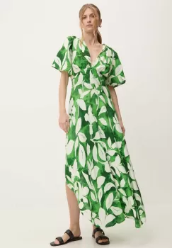 Answear Lab rochie culoarea verde, maxi, evazati imagine
