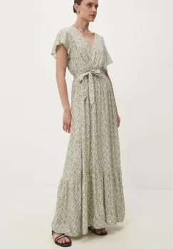 Answear Lab rochie culoarea verde, maxi, evazati imagine