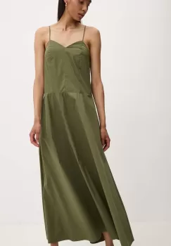 Answear Lab rochie culoarea verde, maxi, evazati imagine