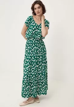 Answear Lab rochie culoarea verde, maxi, evazati imagine
