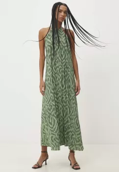 Answear Lab rochie culoarea verde, maxi, oversize imagine