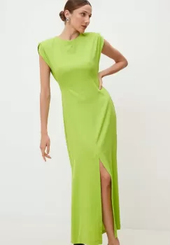 Answear Lab rochie culoarea verde, midi, drept imagine