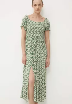 Answear Lab rochie culoarea verde, midi, evazati imagine