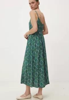 Answear Lab rochie culoarea verde, midi, evazati imagine