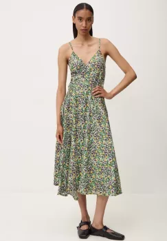 Answear Lab rochie culoarea verde, midi, evazati imagine