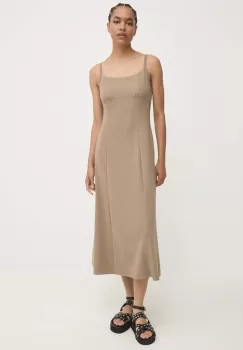 Answear Lab rochie culoarea verde, midi, evazati imagine