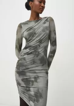 Answear Lab rochie culoarea verde, midi, mulata imagine