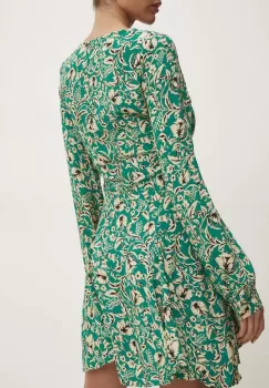 Answear Lab rochie culoarea verde, mini, evazati imagine