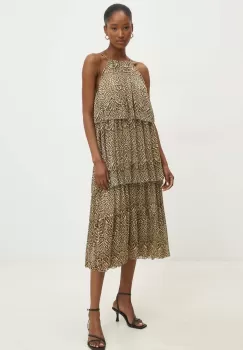 Answear Lab rochie culoarea verde, mini, evazati imagine