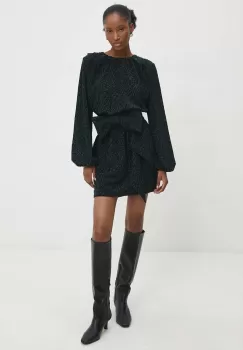 Answear Lab rochie culoarea verde, mini, evazati imagine