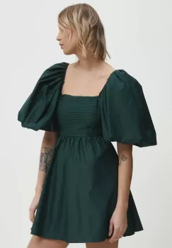 Answear Lab rochie culoarea verde, mini, evazati imagine