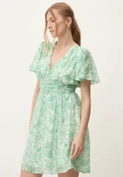 Answear Lab rochie culoarea verde, mini, evazati imagine