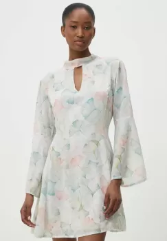 Answear Lab rochie culoarea verde, mini, evazati imagine