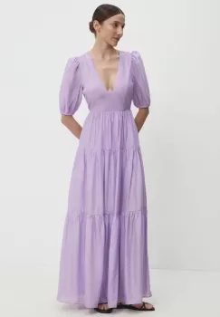 Answear Lab rochie culoarea violet, maxi, evazati imagine