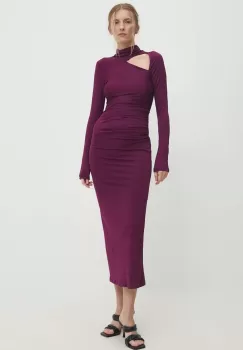 Answear Lab rochie culoarea violet, maxi, mulata imagine