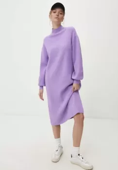 Answear Lab rochie culoarea violet, mini, oversize imagine