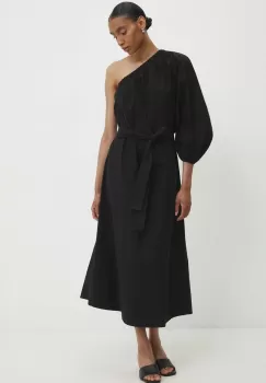 Answear Lab rochie din bumbac culoarea negru, maxi, evazati imagine