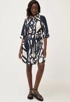 Answear Lab rochie din bumbac culoarea negru, mini, evazati imagine