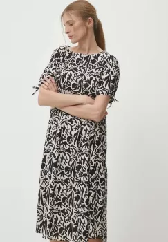 Answear Lab rochie din bumbac culoarea negru, mini, evazati imagine