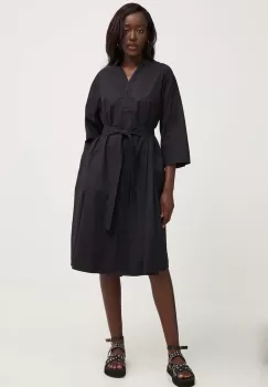 Answear Lab rochie din bumbac culoarea negru, mini, oversize imagine