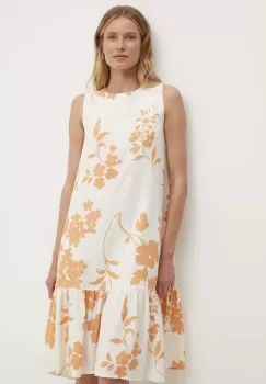 Answear Lab rochie din bumbac culoarea portocaliu, mini, evazati imagine