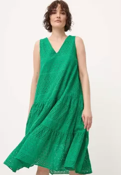 Answear Lab rochie din bumbac culoarea verde, mini, drept imagine