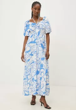 Answear Lab rochie din bumbac maxi, evazati imagine