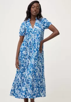 Answear Lab rochie din bumbac maxi, evazati imagine