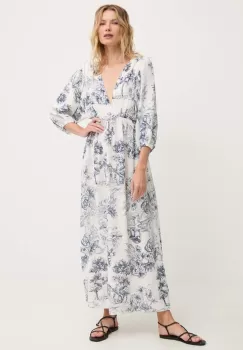 Answear Lab rochie din bumbac maxi, evazati imagine