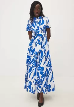 Answear Lab rochie din bumbac maxi, evazati imagine