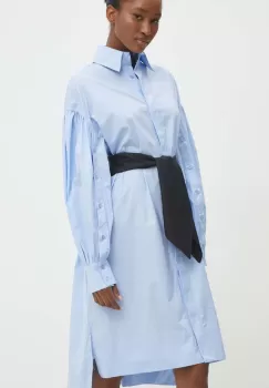 Answear Lab rochie din bumbac midi, oversize imagine