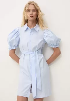 Answear Lab rochie din bumbac mini, evazati imagine