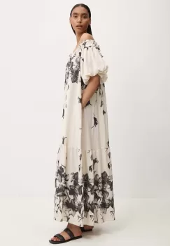 Answear Lab rochie din in culoarea alb, maxi, oversize imagine