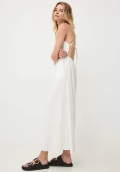 Answear Lab rochie din in culoarea alb, midi, evazati imagine