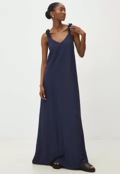 Answear Lab rochie din in maxi, evazati imagine